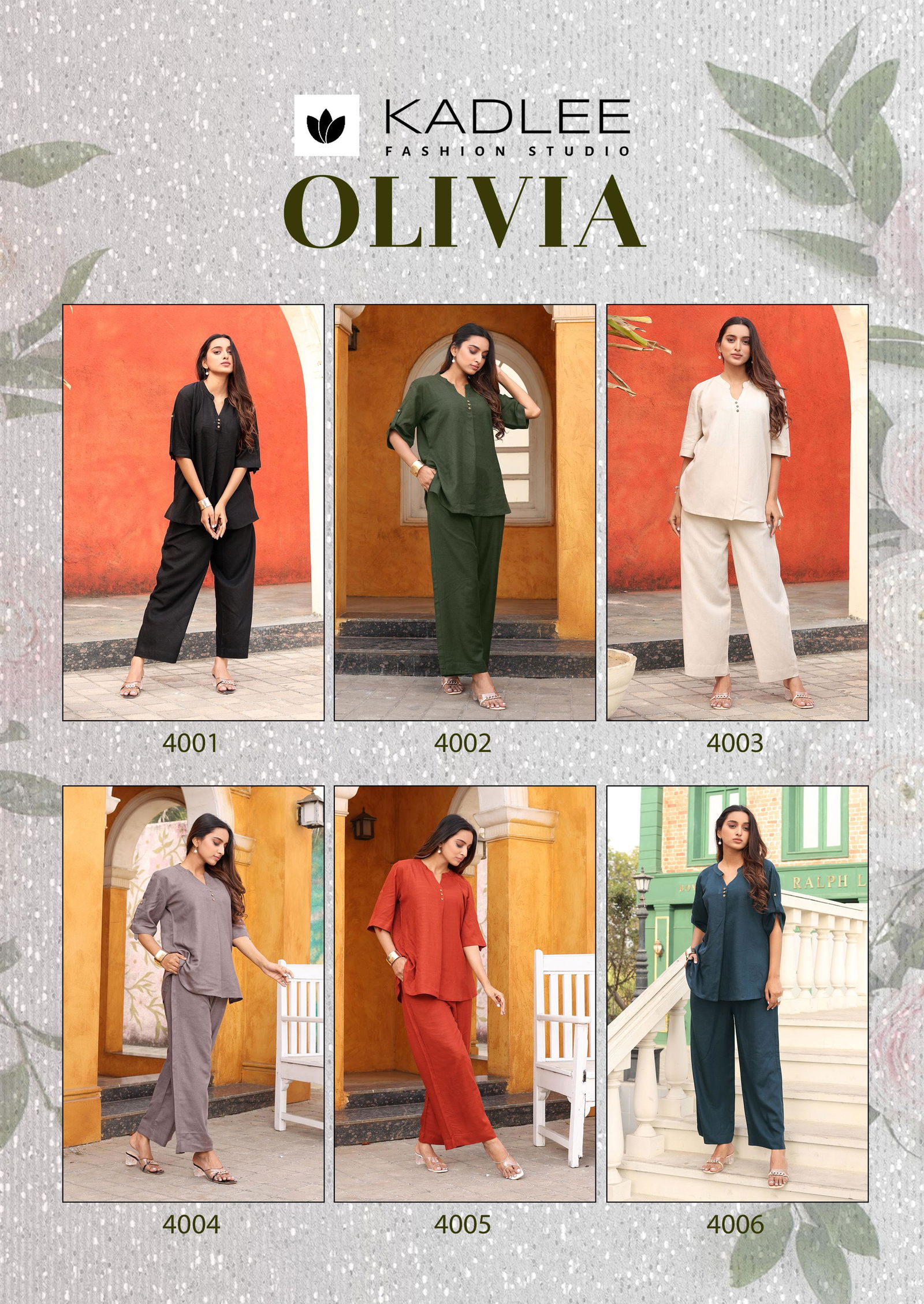 Olivia By Kadlee Rayon Flex Designer Top With Bottom Exporters In India